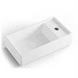 כיור חרס מלבני 41/22/10 מונח / תלוי בצבע לבן מבריק כיור חרס מלבני 41/22/10 מונח / תלוי בצבע לבן מבריק